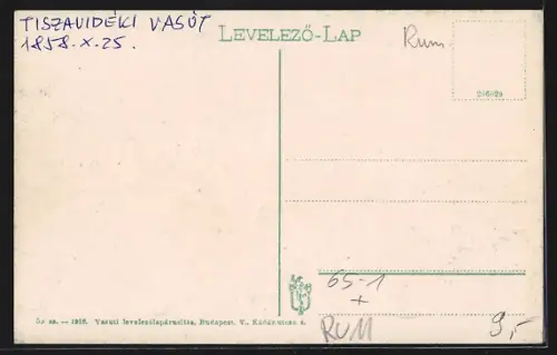 AK Arad, Pályaudvar, Vorplatz des Bahnhofs