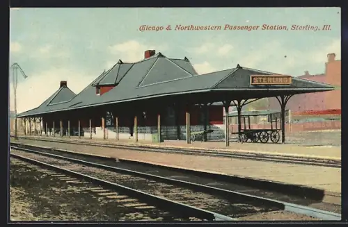 AK Sterling, IL, Chicago & Northwestern Passenger Station, Bahnhof