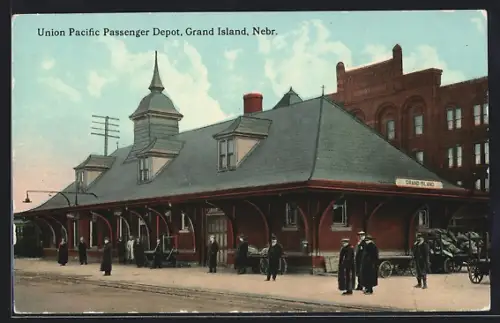 AK Grand Island, NE, Union Pacific Passenger Depot, Bahnhof