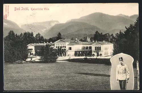 AK Bad Ischl, Blick auf die Kaiserliche Villa