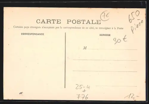 AK Puteaux, Omnibus de Dion-Bouton, Cie des Messageries Atomobiles, Le Depot du Havre