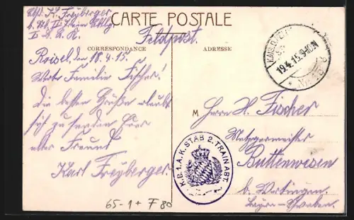 AK Roisel, Interieur de la Gare