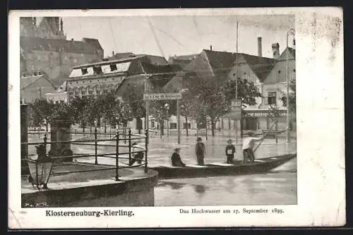 AK Klosterneuburg-Kierling, Das Hochwasser am 17. September 1899
