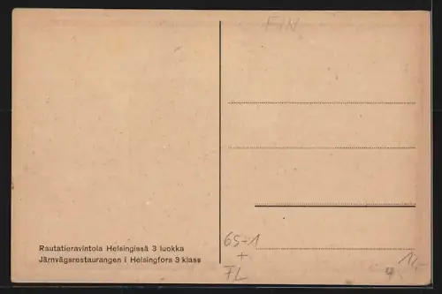 AK Helsingfors, Järnvägsrestaurangen 3 klass