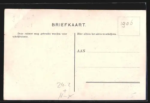AK Wormerveer, Zeepfabriek De Adelaar, verbrand 5 Aug 1906