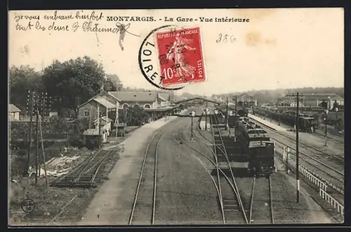 AK Montargis, La Gare, Vue interieure