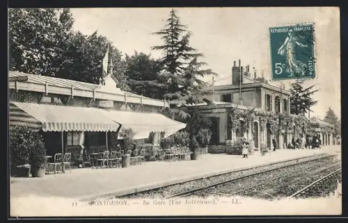 AK Pontorson, La Gare, Bahnhof