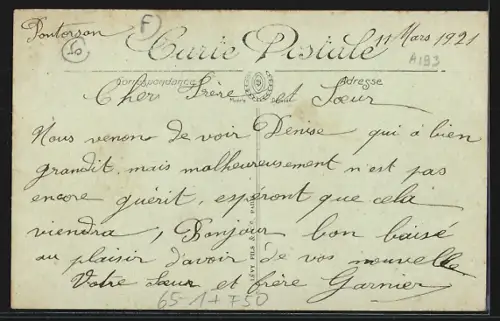 AK Pontorson, La Gare, Bahnhof