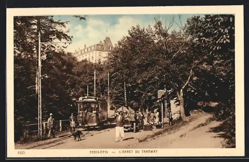 AK Trois-Épis, L`Arret du Tramway, Bergbahn