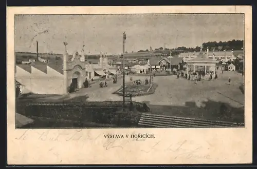 AK Horicich, Ausstellungs-Gelände