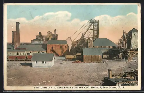 AK Sydney Mines, Coke Ovens, Nova Scotia Steel and Coal Works, Bergbau