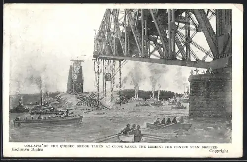 AK Quebec, Collapse of the Quebec Bridge, Katastrophe