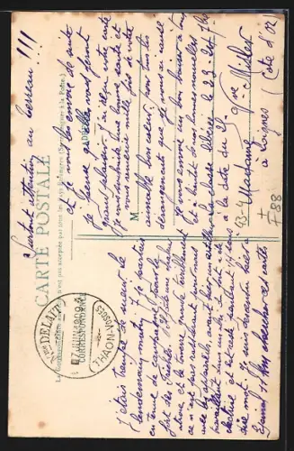 AK Thaon-les-Vosges, Madame Delait dans la Politique, Bärtige Dame