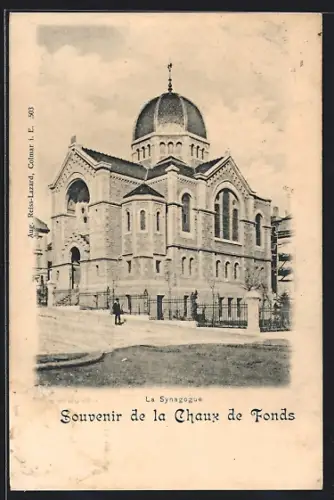 AK Chaux de Fonds, Sicht auf die Synagoge, La Synagogue