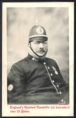 AK Leicester, Englands heaviest Constable over 23 Stone, Polizei