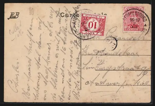 AK Camp de Beverloo, La Gare, Bahnhof