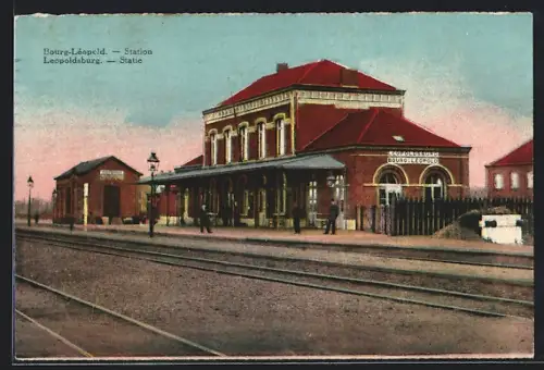 AK Leopoldsburg, Statie, Bahnhof