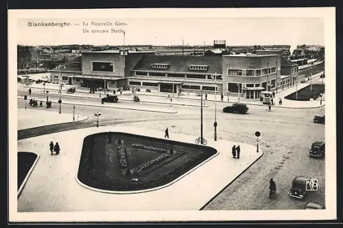 AK Blankenberghe, La Nouvelle Gare, Bahnhof