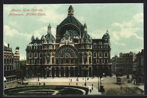AK Antwerpen, Midden-Statie, Bahnhof