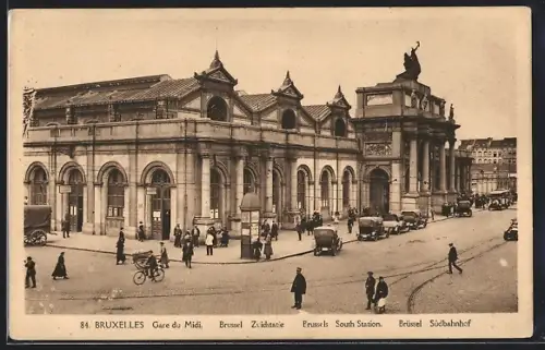 AK Bruxelles, Gare du Midi, Bahnhof