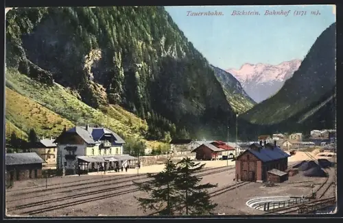 AK Böckstein, Panorama mit Bahnhof