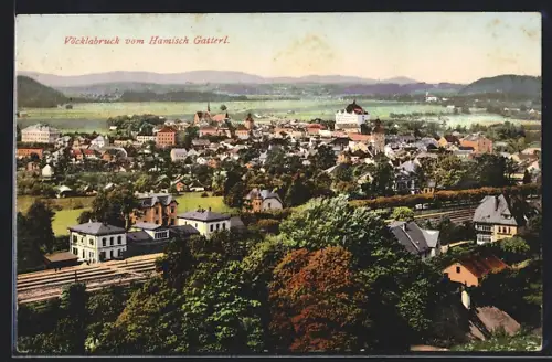 AK Vöcklabruck, Bahnhof vom Hamisch Gatterl
