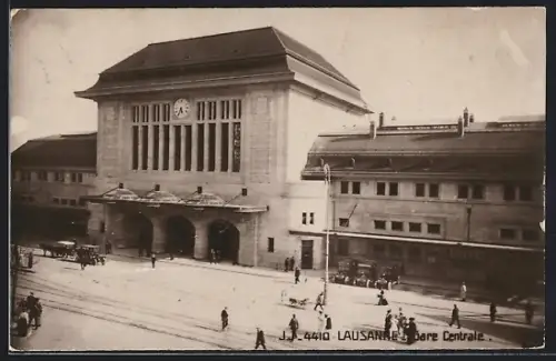 AK Lausanne, Partie am Bahnhof