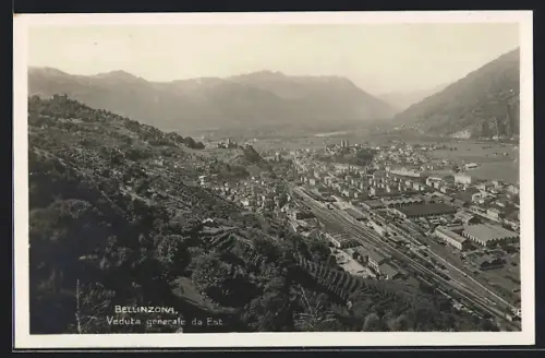 AK Bellinzona, Bahnhof, Veduta generale da Est