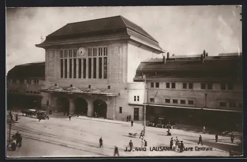 AK Lausanne, Partie am Bahnhof