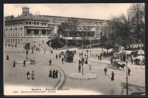 AK Genève, Gare de Cornavin, Bahnhof