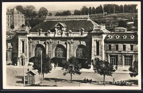 AK La Chaux-de-Fonds, La Gar principale, Hauptbahnhof