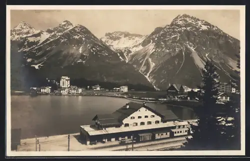 AK Arosa, Bahnhof und Obersee