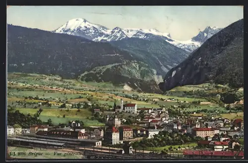 AK Brigue, Bahnhof, Vue générale