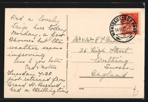 AK Les Diablerets, La Gare, Bahnhof