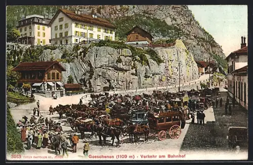 AK Goeschenen, Verkehr am Bahnhof