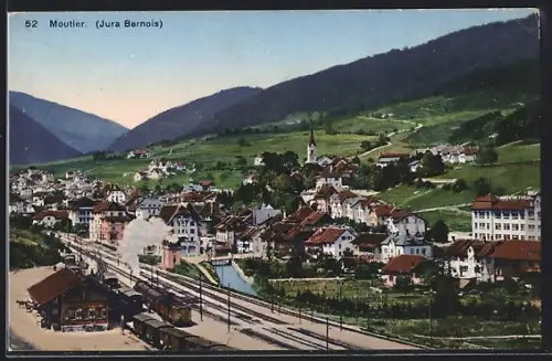 AK Moutier, Jura Bernois, Motiv vom Bahnhof