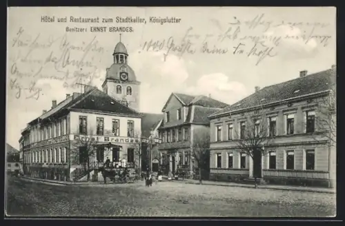 AK Königslutter, Hotel und Restaurant zum Stadtkeller, Bes. Ernst Brandes