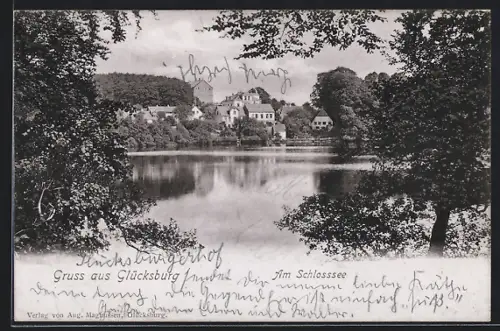 AK Glücksburg, Blick zum Schlosssee