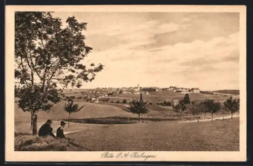 AK Bitz / Balingen, Ortsansicht aus der Ferne