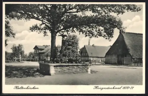 AK Kaltenkirchen, Kriegerdenkmal 1870-71