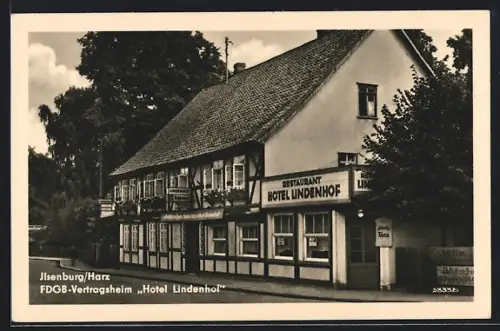 AK Ilsenburg / Harz, FDGB-Vertragsheim Hotel Lindenhof