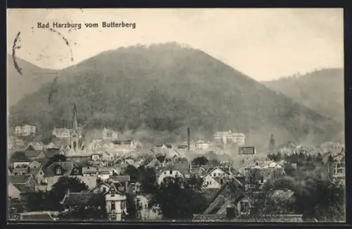 AK Bad Harzburg, Ortsansicht vom Butterberg