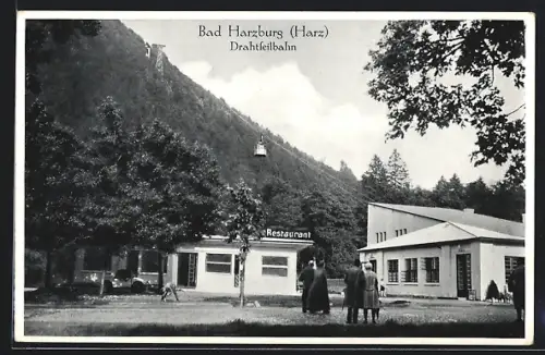 AK Bad Harzburg, Drahtseilbahn und Restaurant