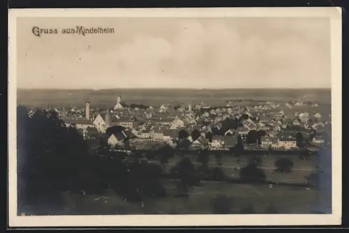AK Mindelheim, Totalansicht aus der Vogelschau