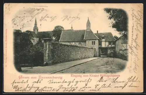 AK Braunschweig, Eingang zum Kloster Riddagshausen