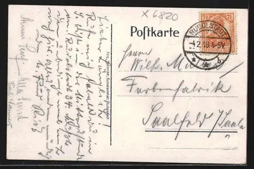 AK Mörla bei Rudolstadt, Gast- und Logierhaus