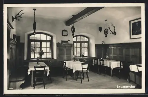 AK Schellenberg b. Berchtesgaden, Gasthaus z. Untersberg, Bauernstube