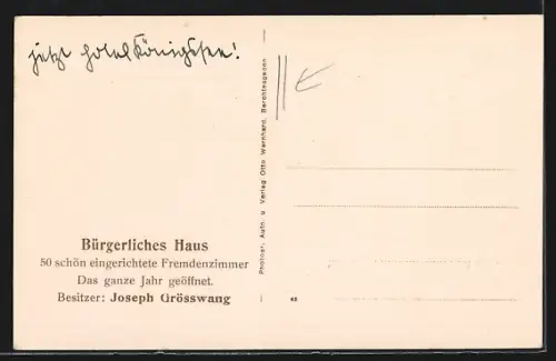 AK Berchtesgaden, Gasthaus zum Königssee, Inh. Joseph Grösswang