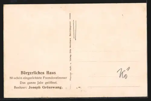 AK Berchtesgaden, Gasthof zum Königssee, Inh. Josef Grösswang