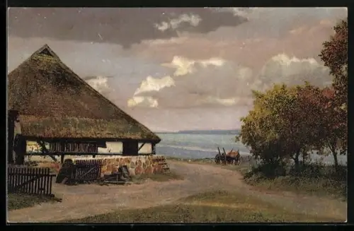 AK Photochromie NR: 2850, Bauernhaus am See
